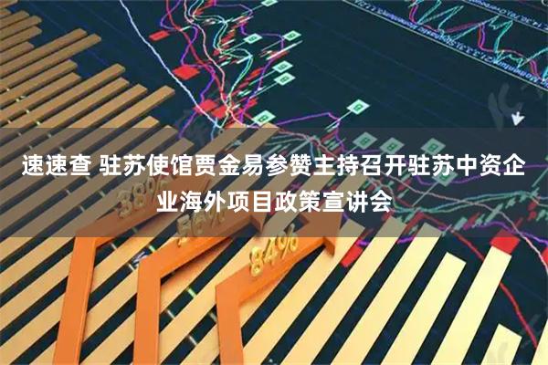 速速查 驻苏使馆贾金易参赞主持召开驻苏中资企业海外项目政策宣讲会